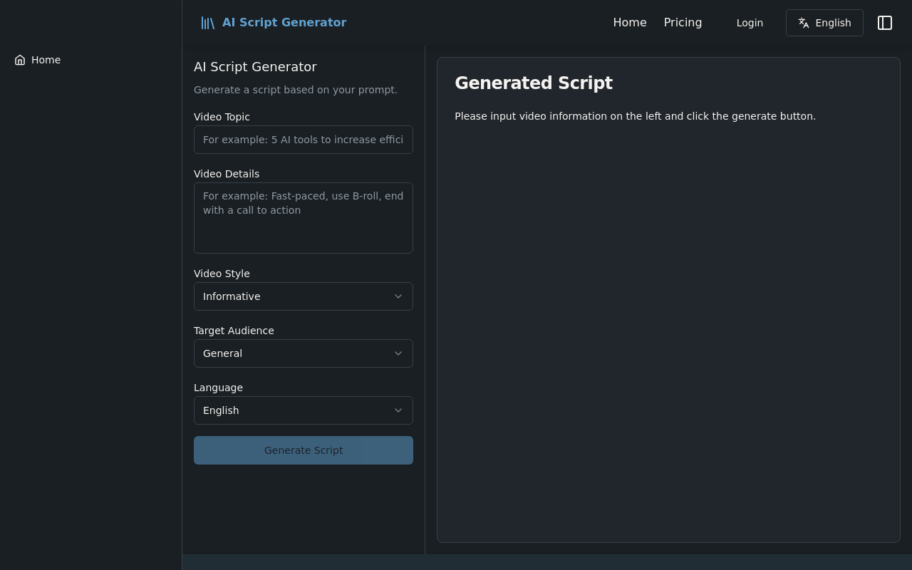 AI Script Generator