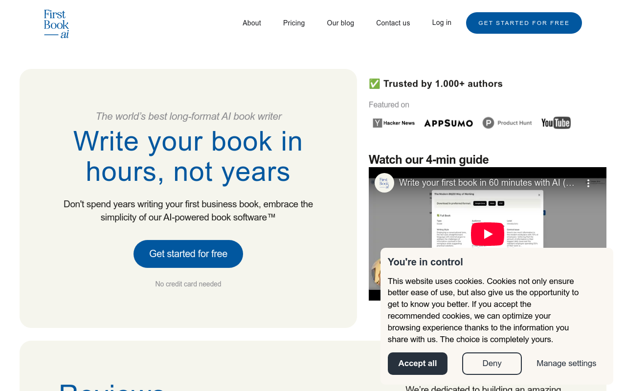 First Book ai