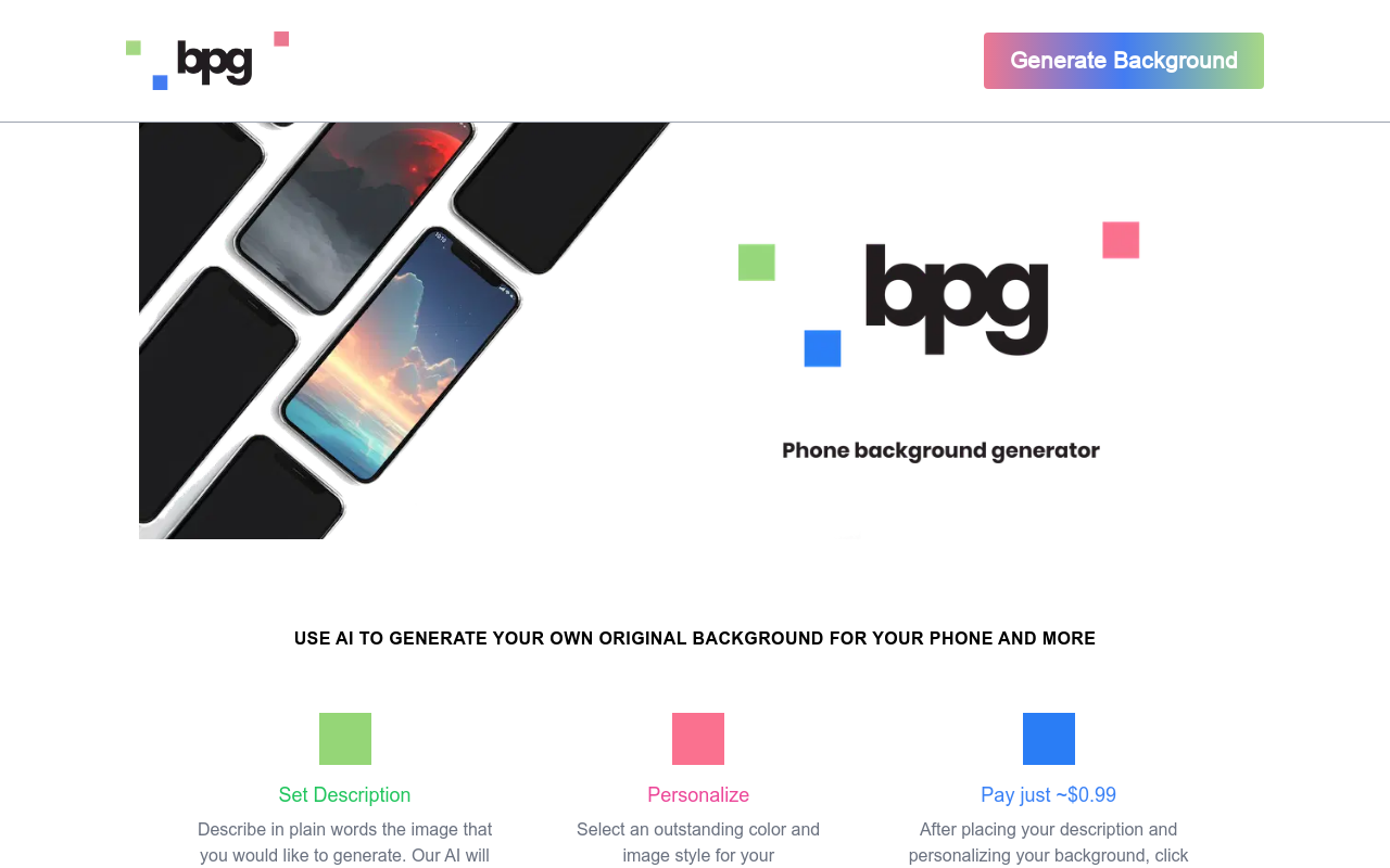 AI Phone Brackground Generator