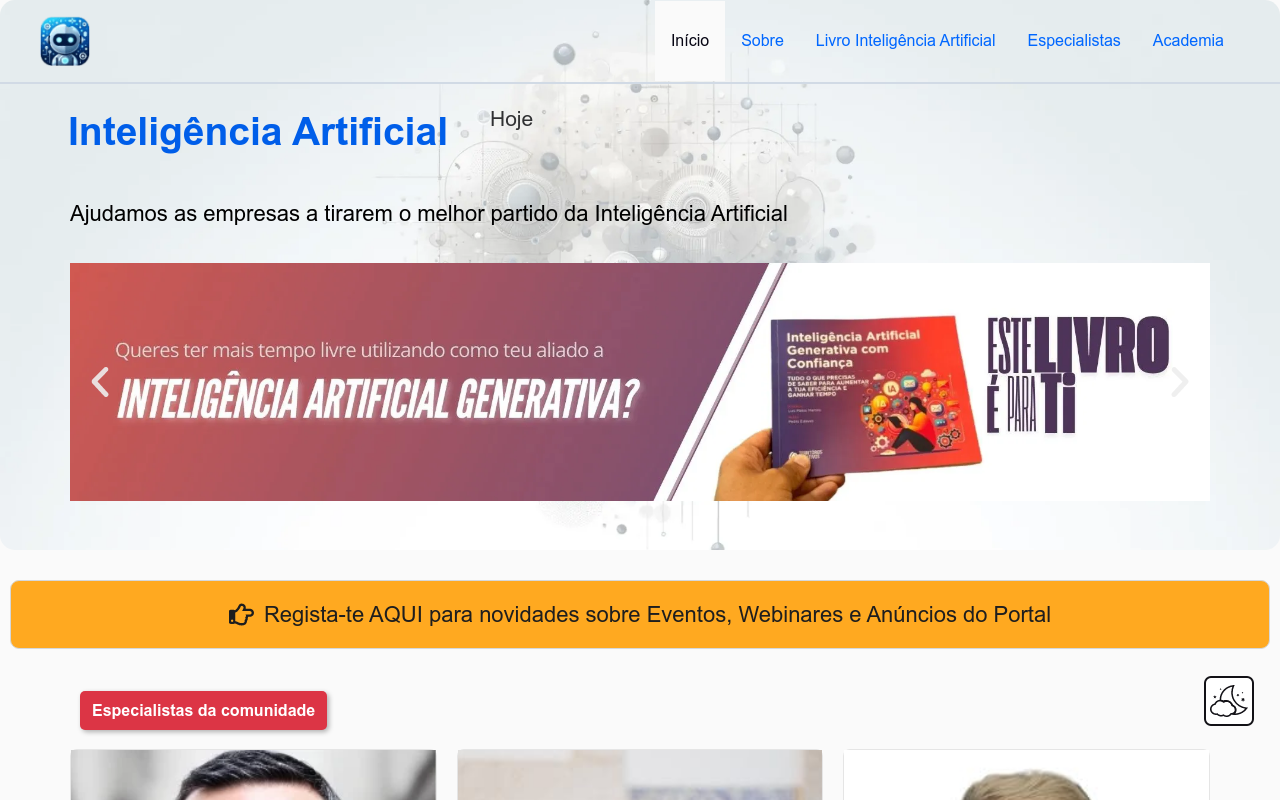 Inteligência Artificial Hoje