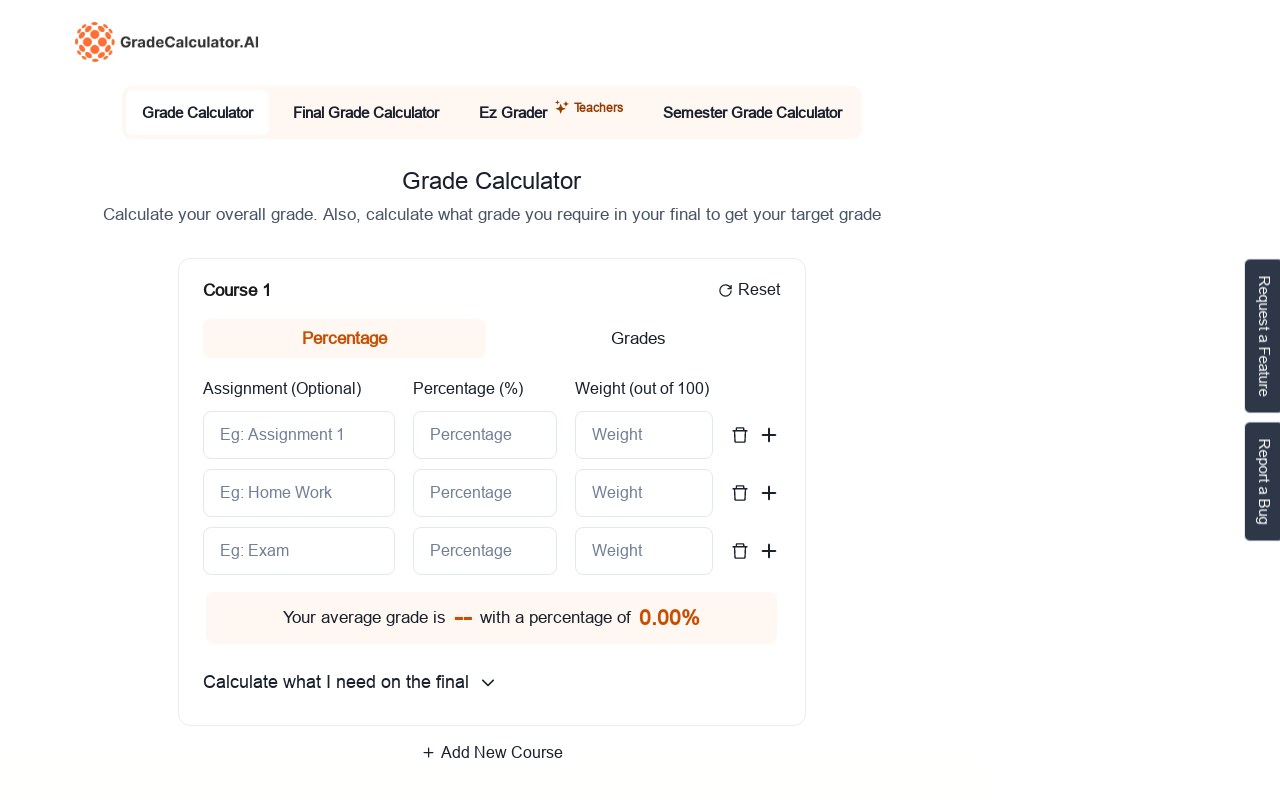 Grade Calculator AI