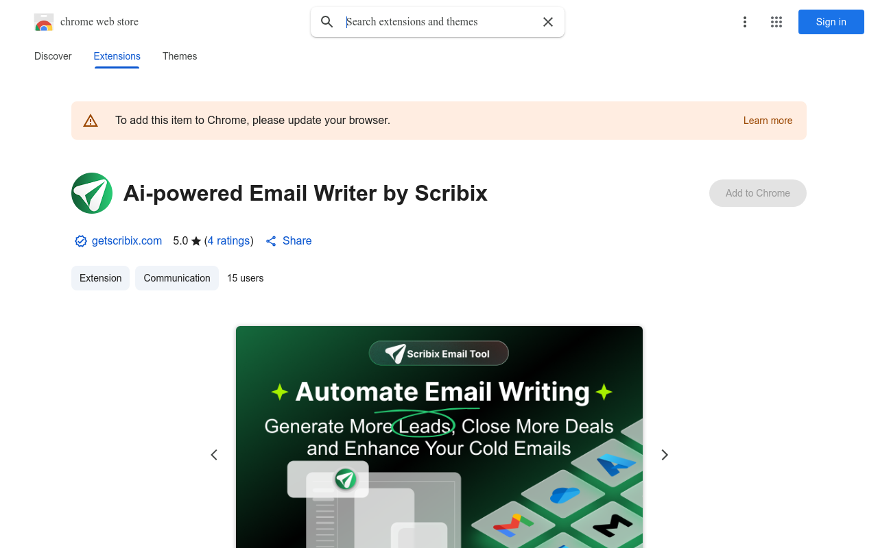 Scribix Ai - Instant Email Writing Extension