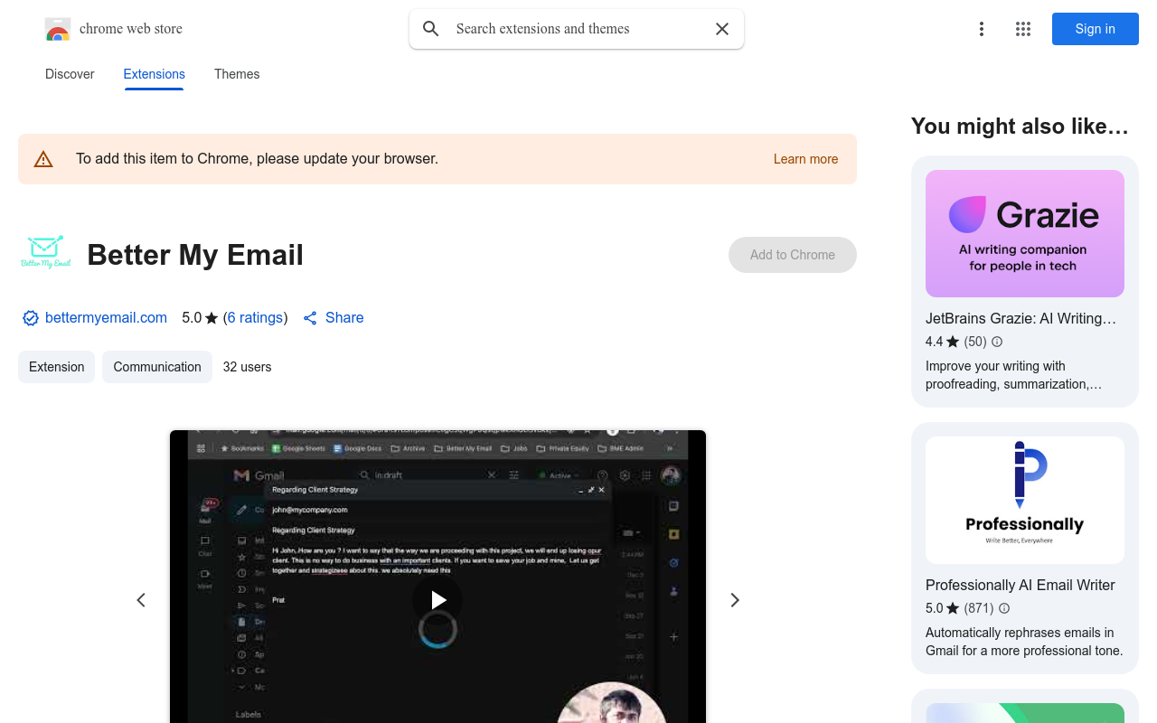 Better My Email Plugin