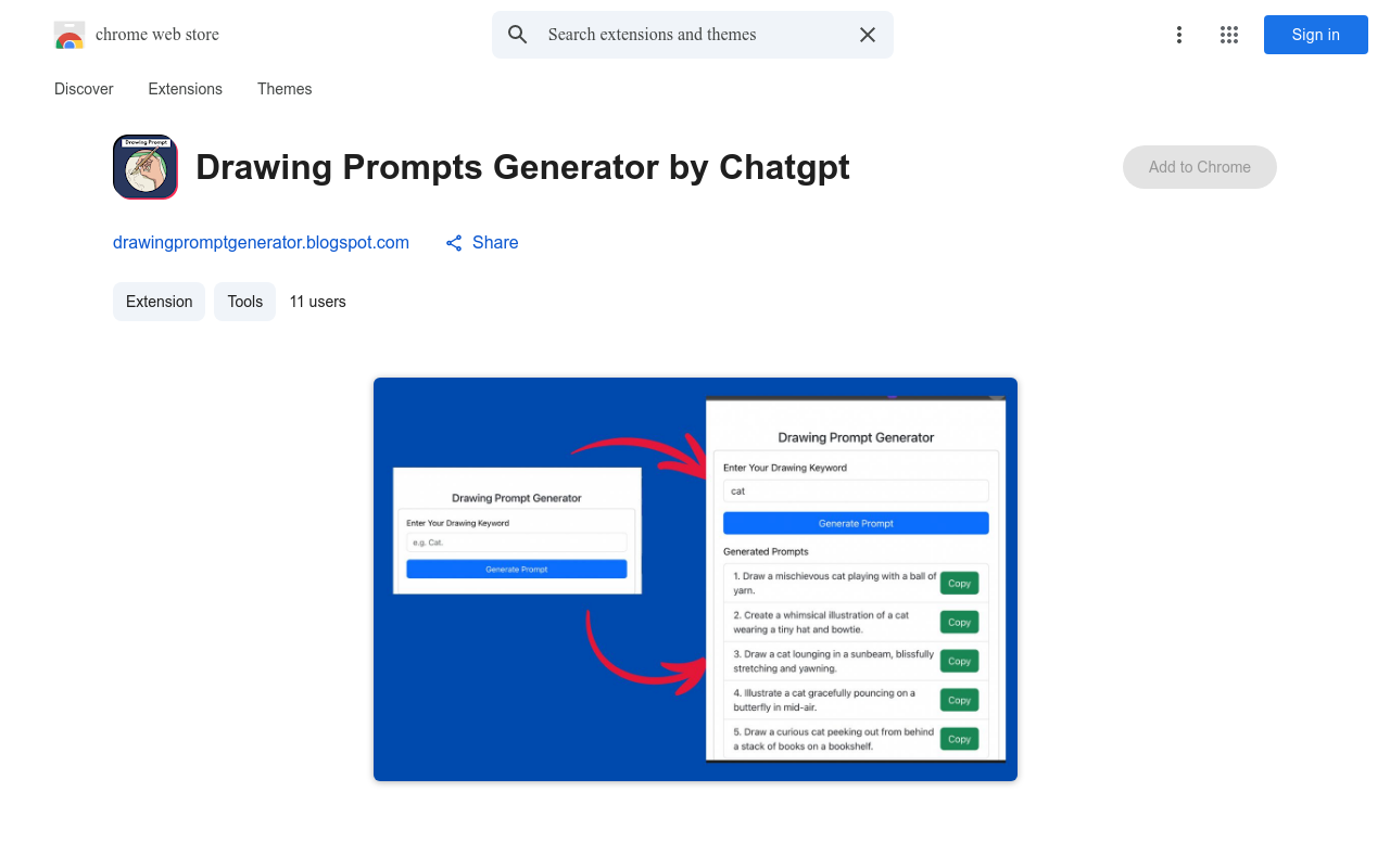 Drawing Prompts Generator by Chatgpt