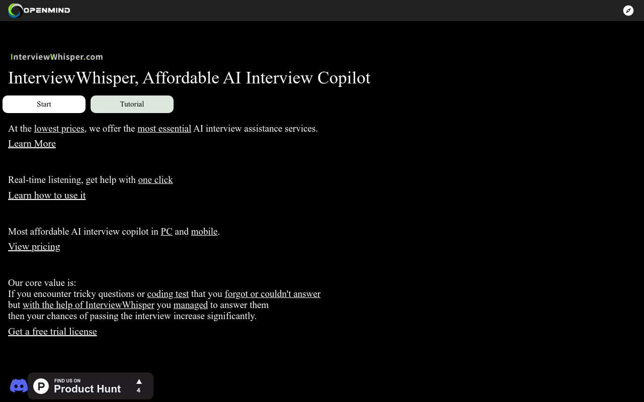 Interview Whisper