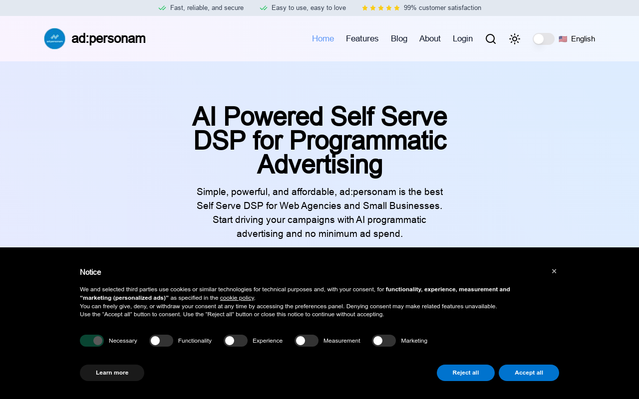 ad:personam Self Serve DSP