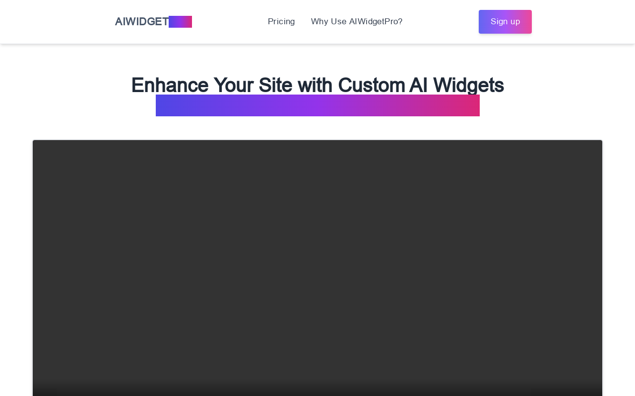 AIWidgetPro