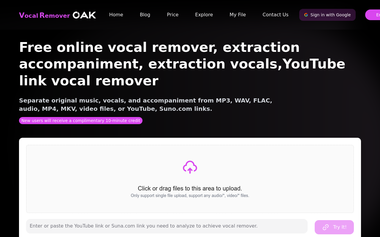 Vocal Remover Online
