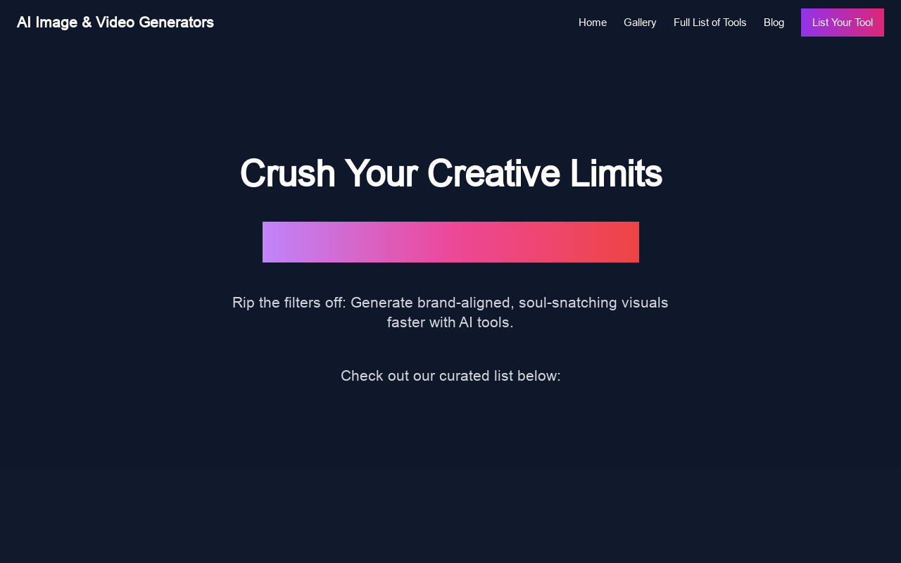 AI Image and Video Generators