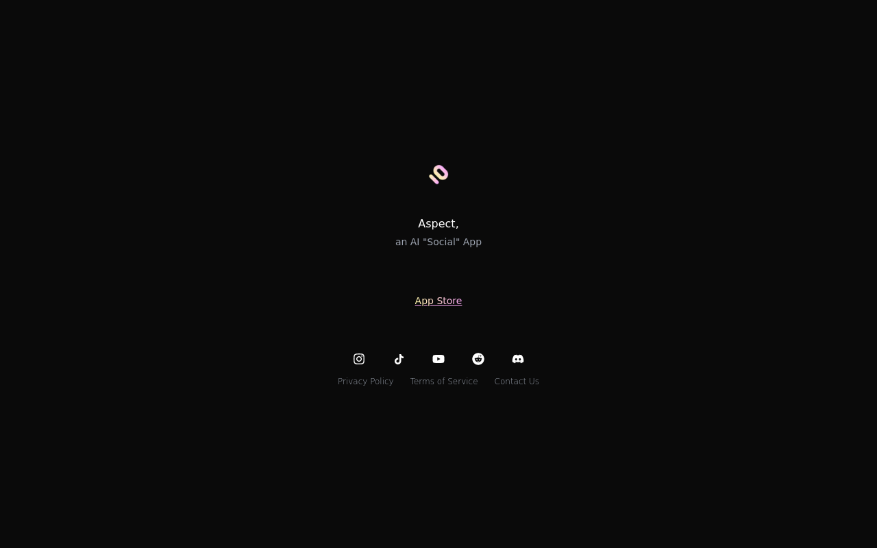 Aspect, an AI "Social" App