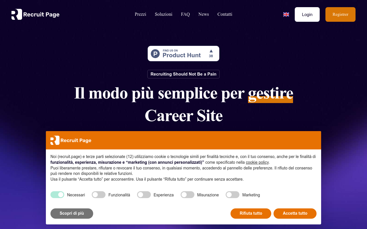 Recruit Page