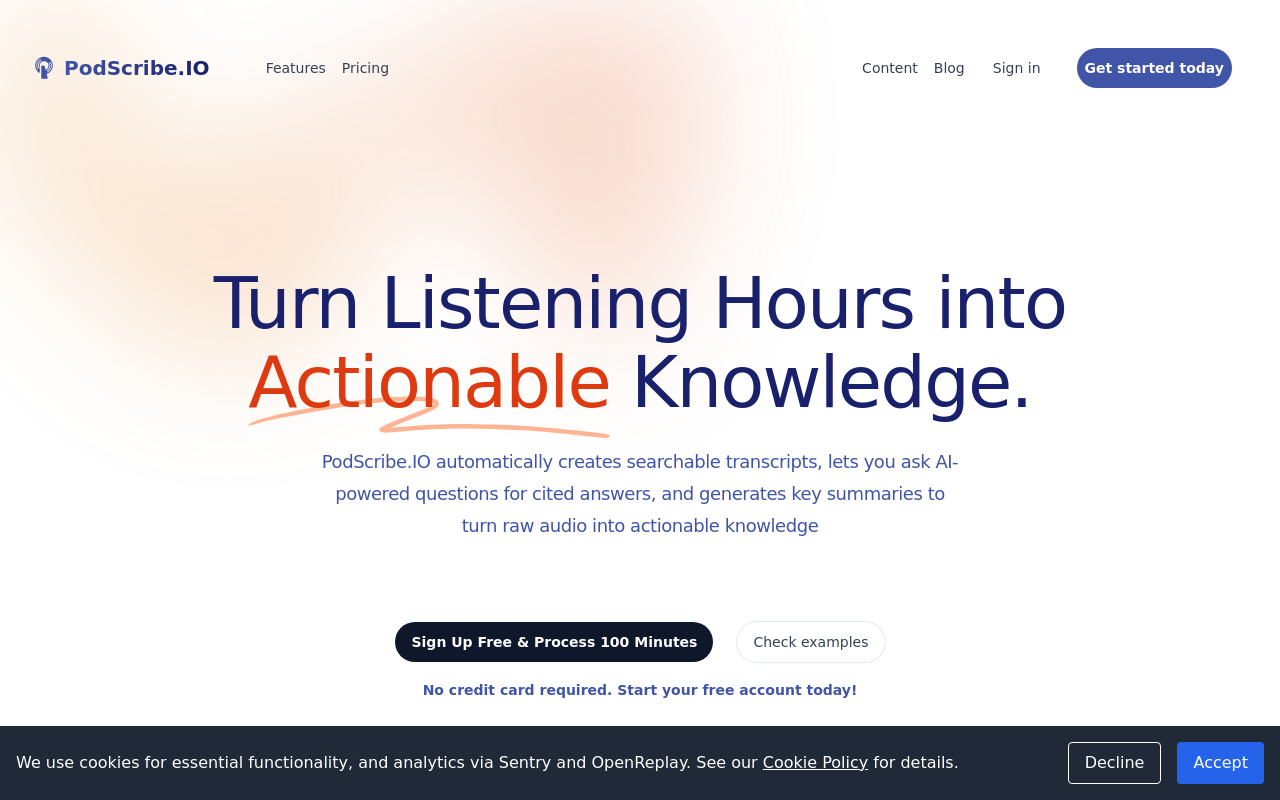 PodScribe.IO