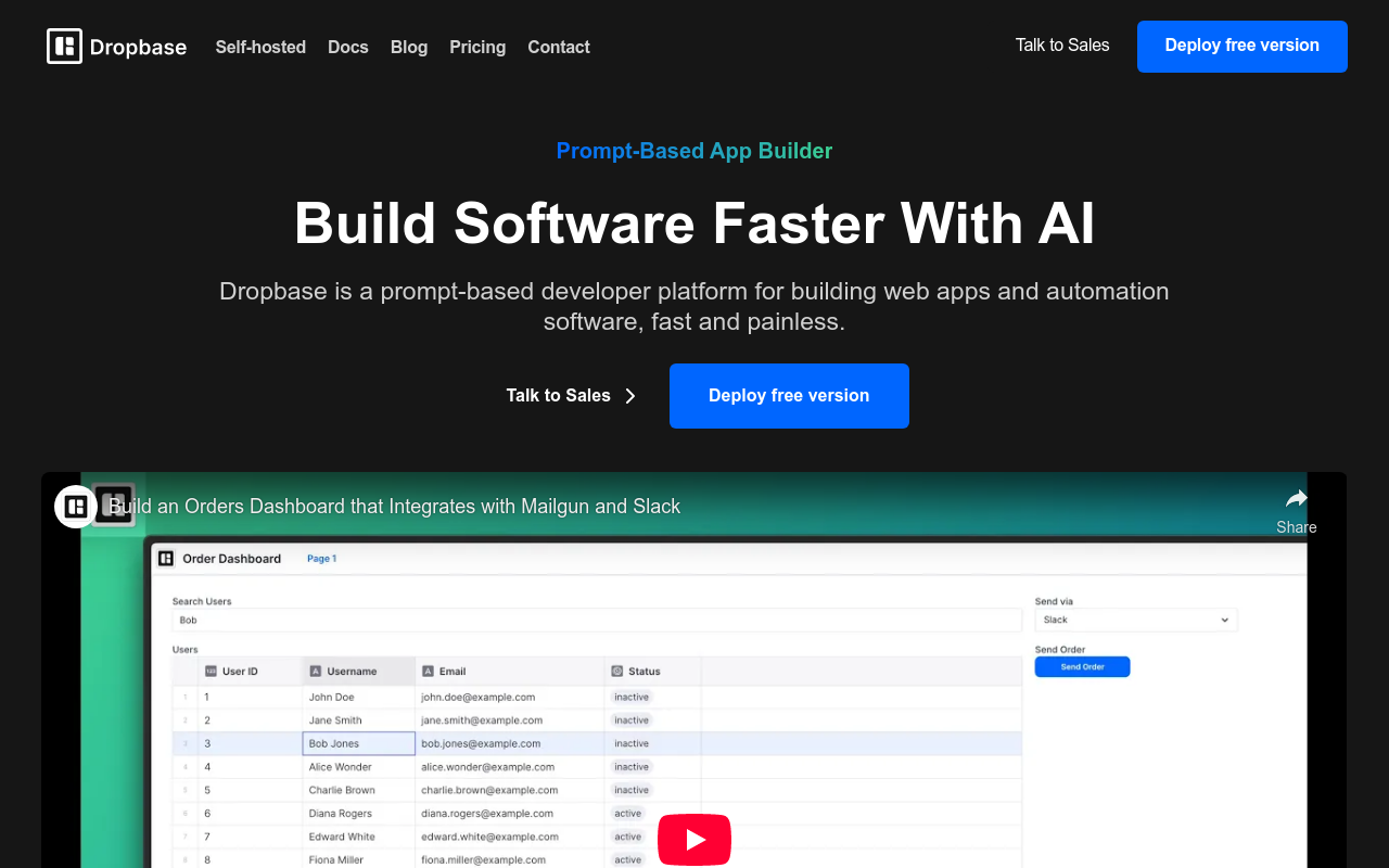 Dropbase AI