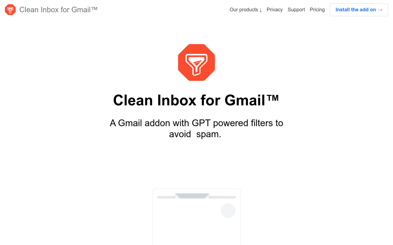 Clean Inbox for Gmail™