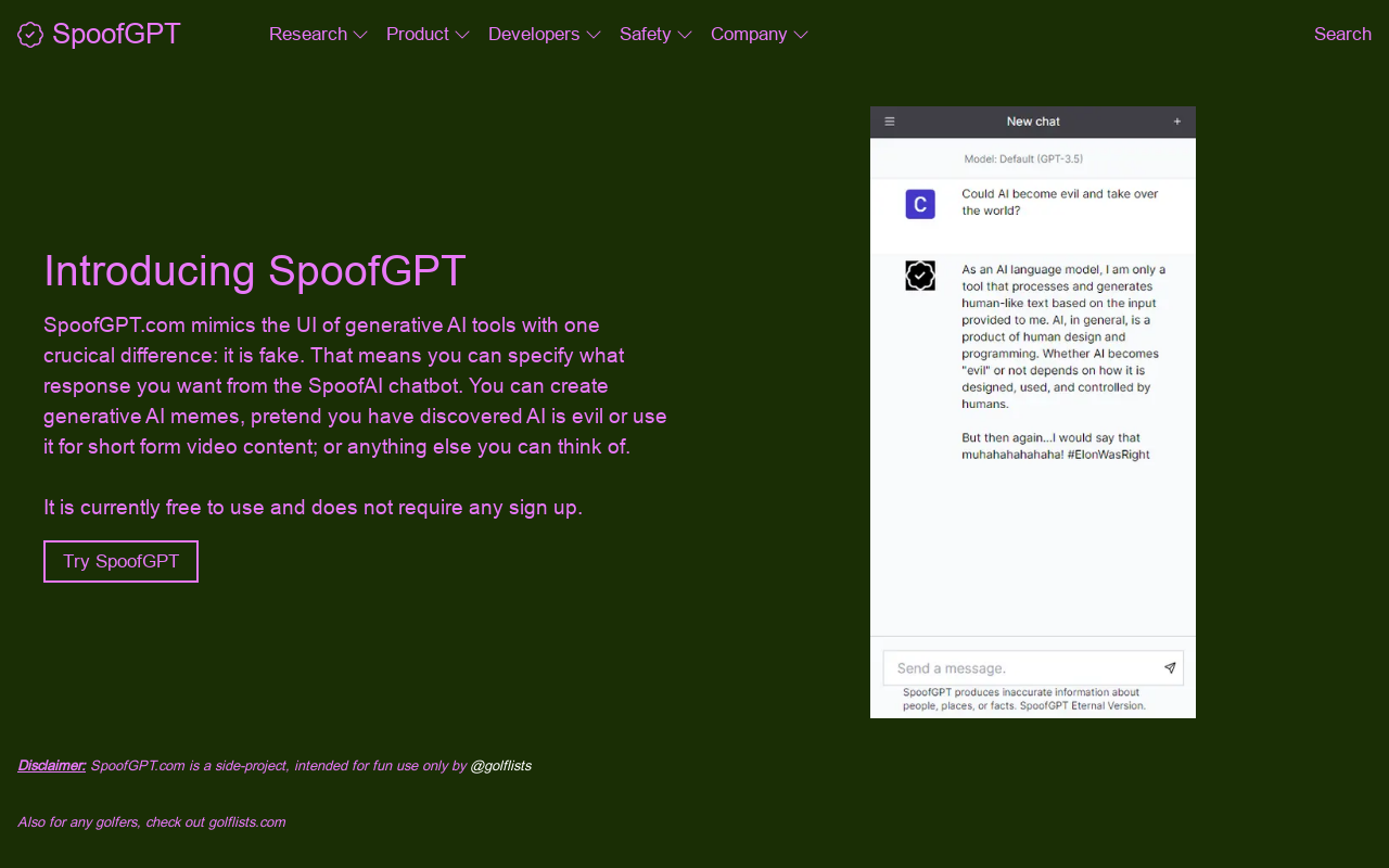 SpoofGPT