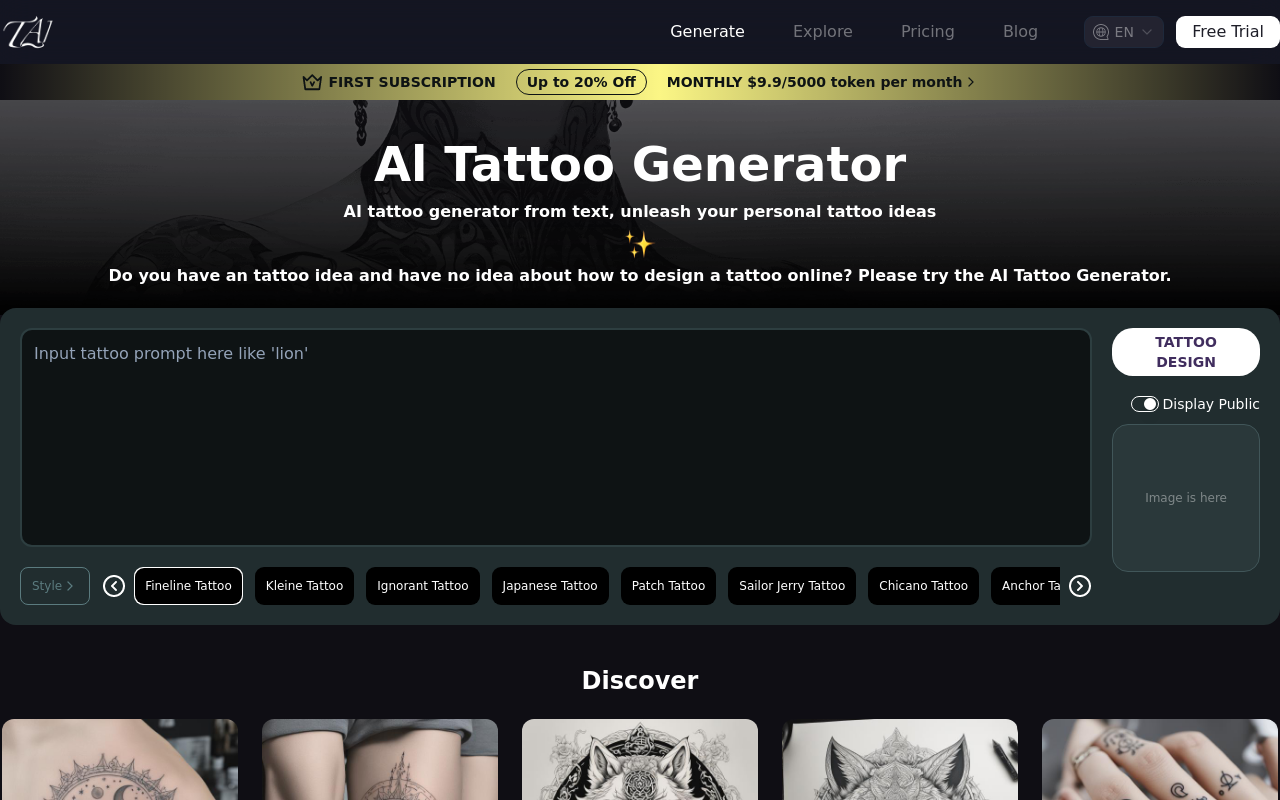 Tattoo AI Design