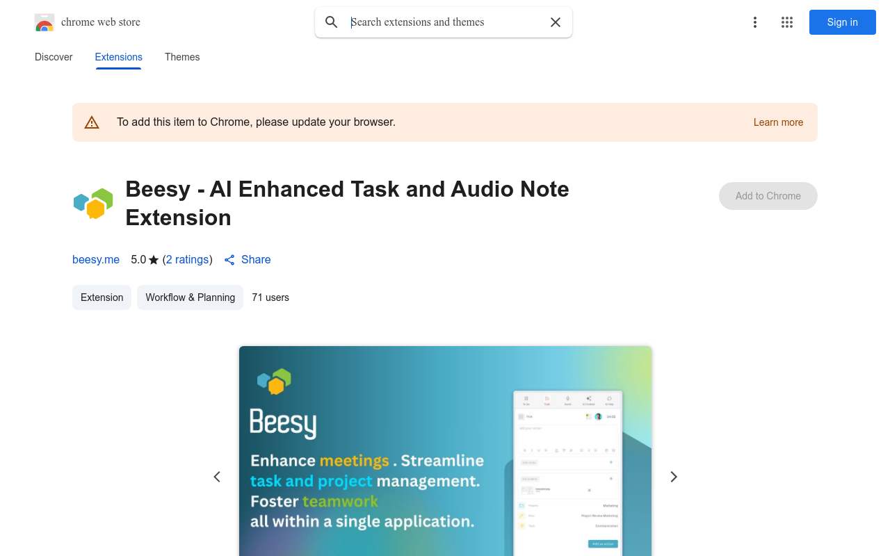 Beesy - AI Enhanced Task and Audio Note Extension