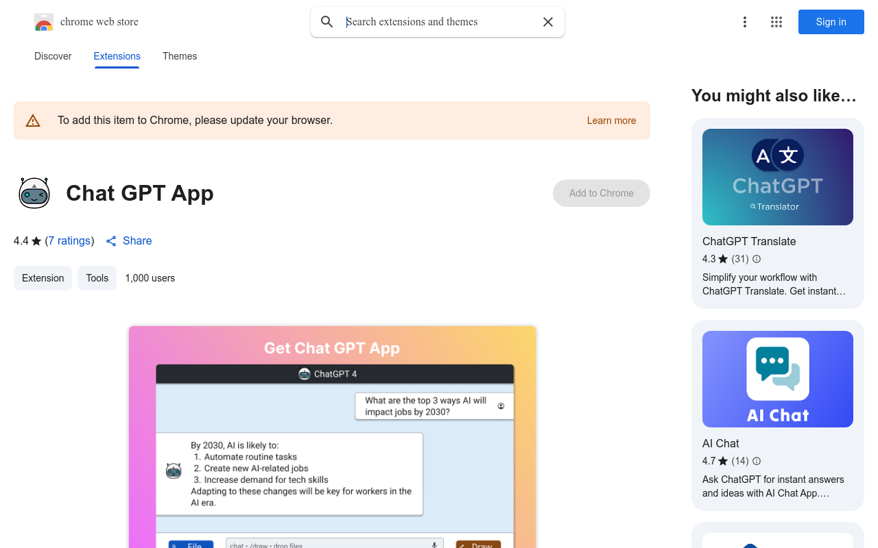 Chat GPT App