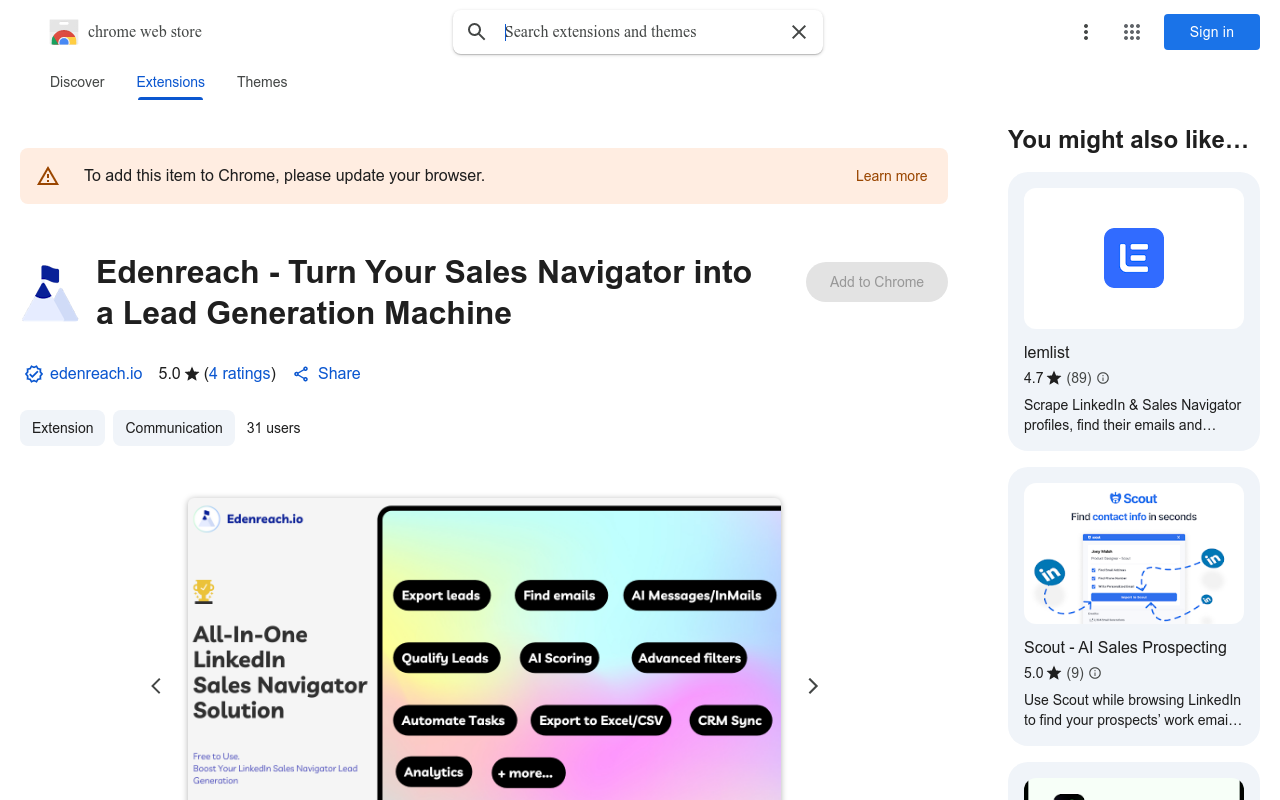 Edenreach - Sales Navigator Lead Generation
