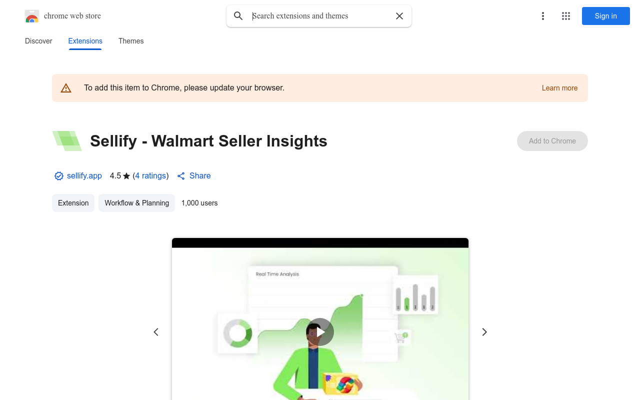 Sellify - Walmart Seller Insights
