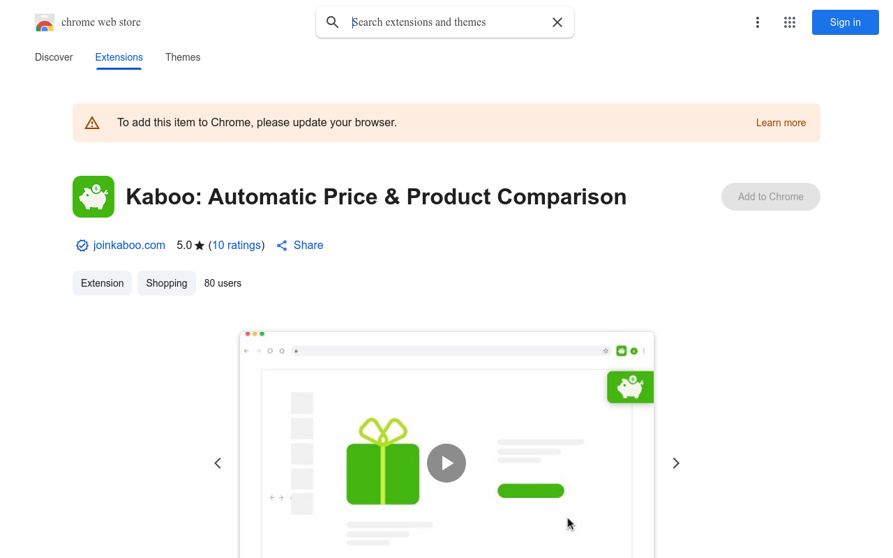 Kaboo: Automatic Price & Product Comparison