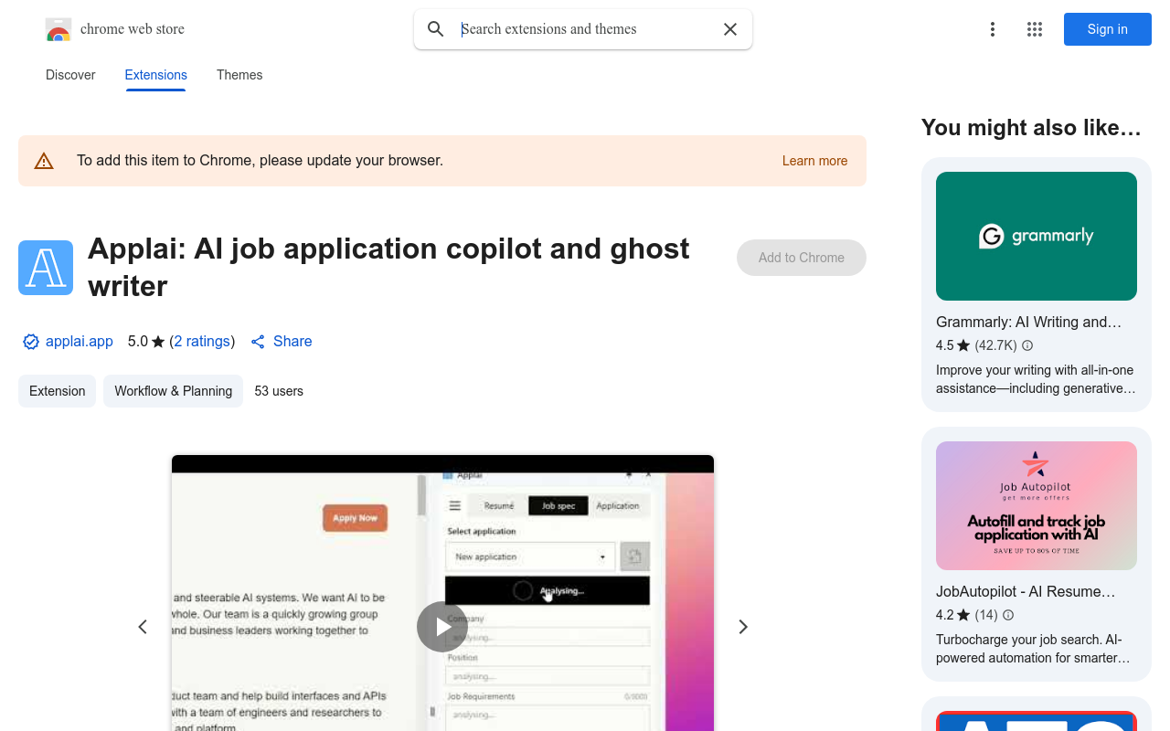 Applai: AI job application copilot and ghost writer