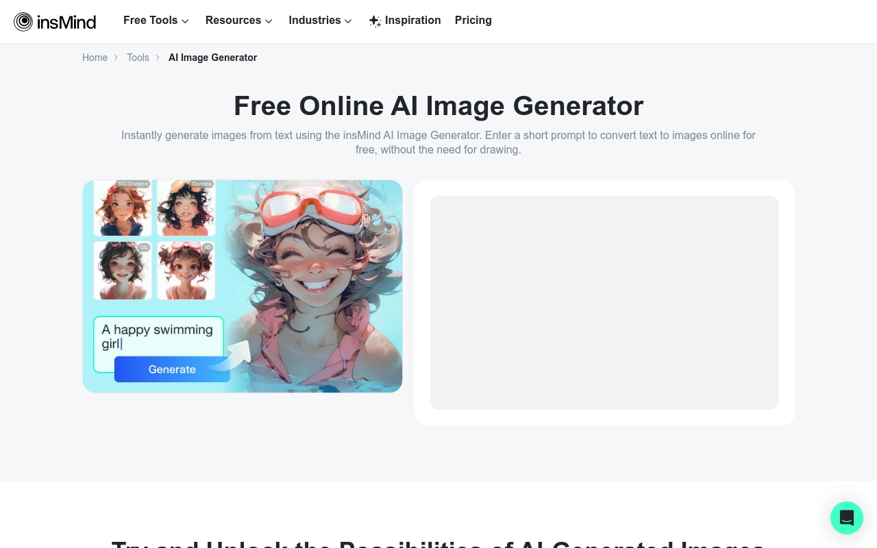 insMind AI Image Generator