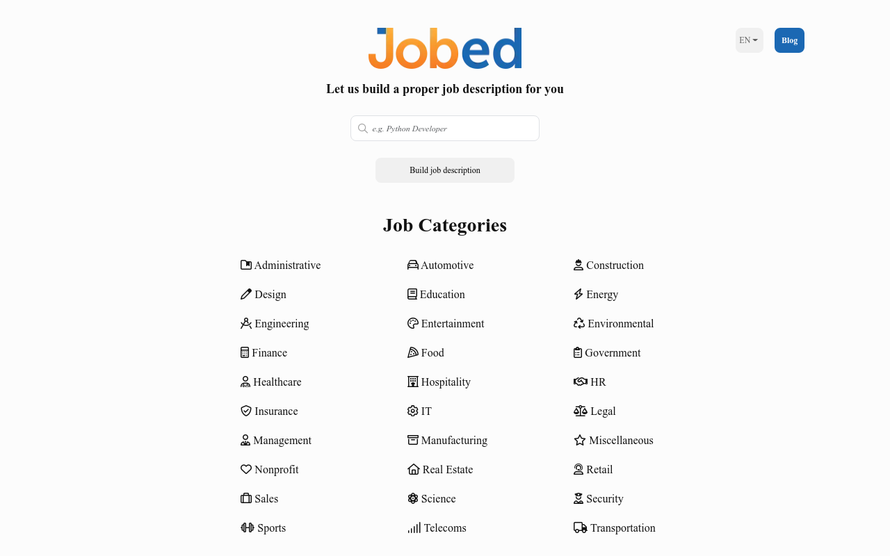 Jobed