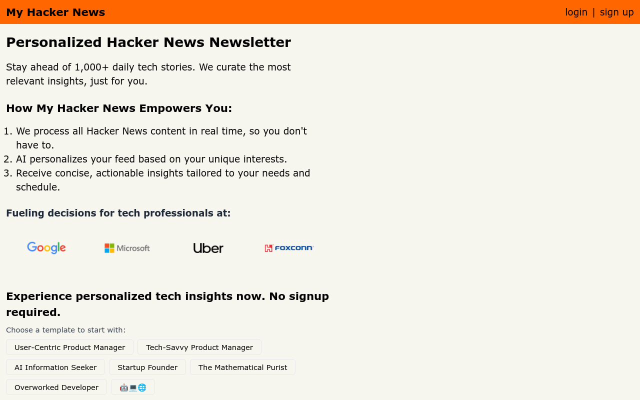 My Hacker News