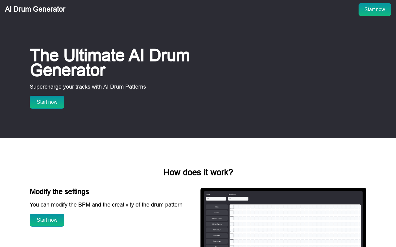 AI Drum Generator