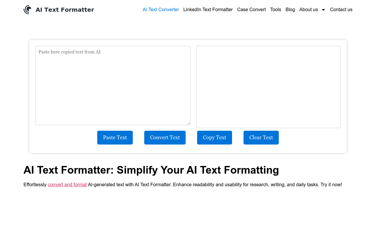 ChatGPT Text Formatter
