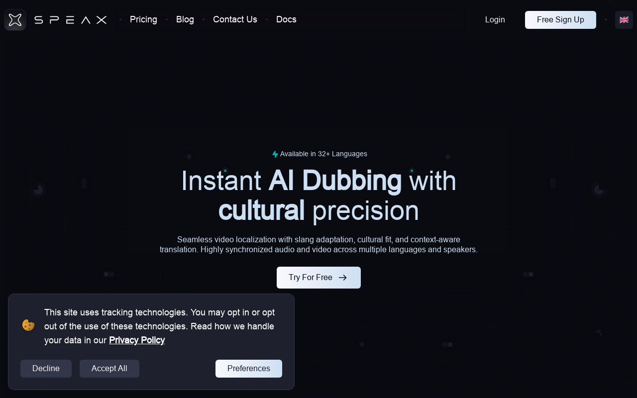 Speax - AI Video Dubbing