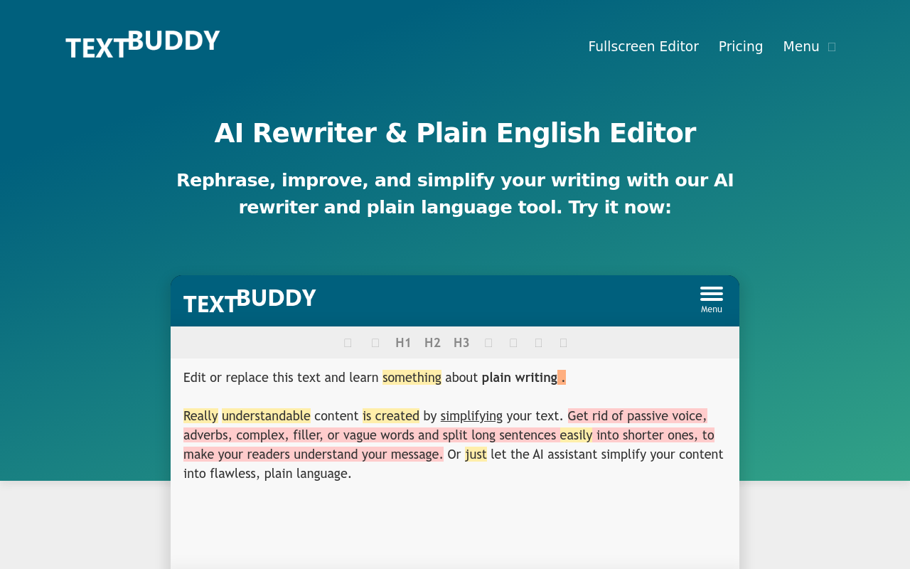 AI Text Editor