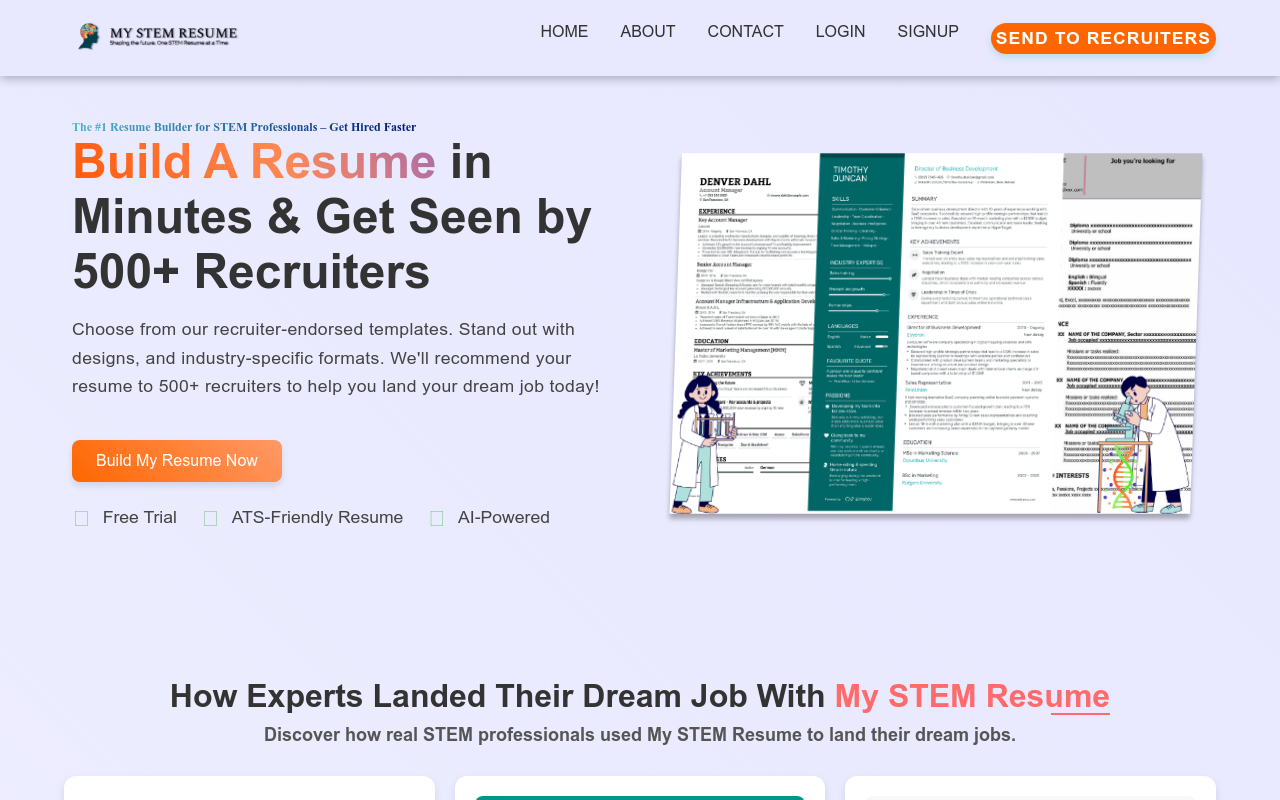 My STEM Resume