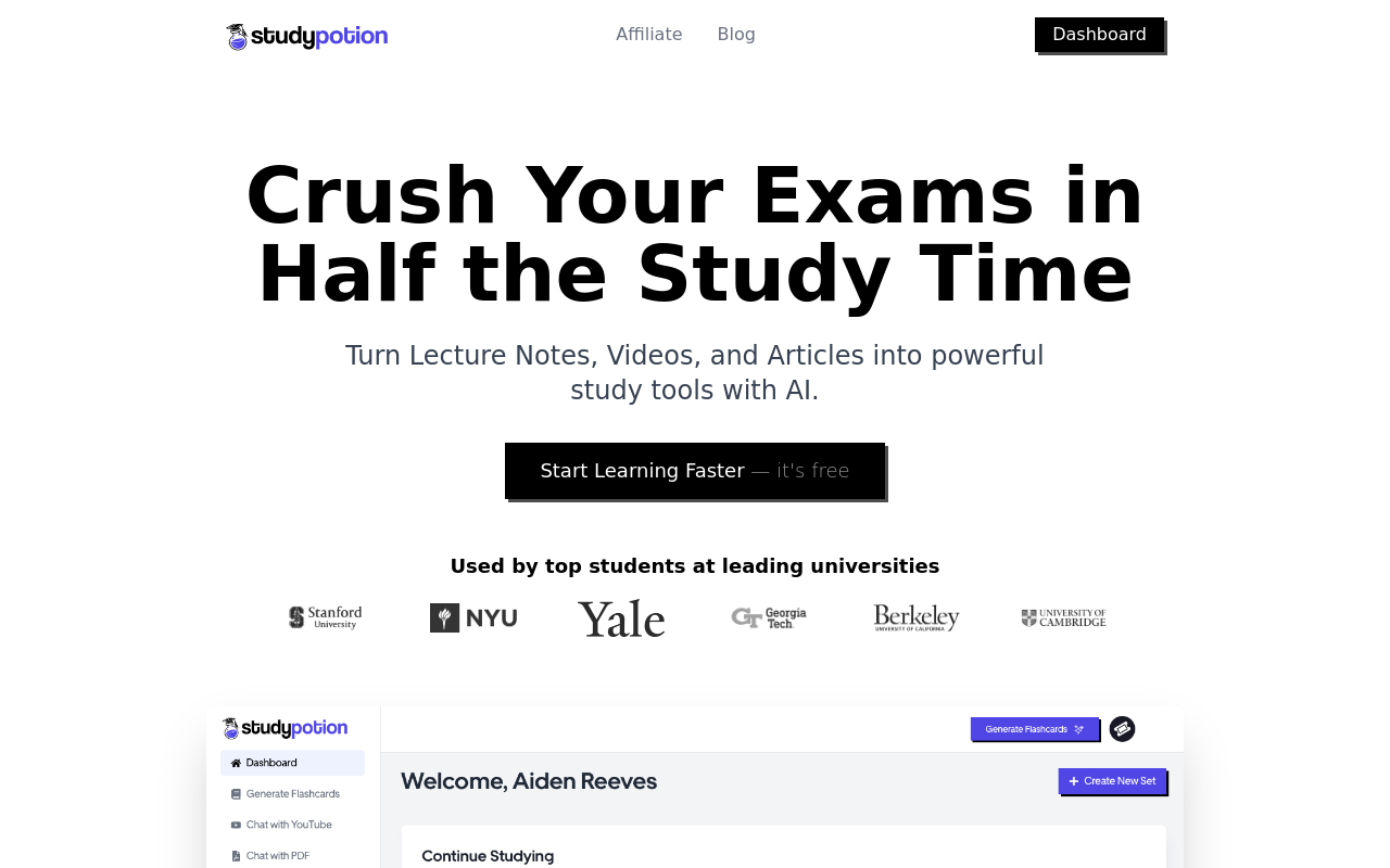 Study Potion AI