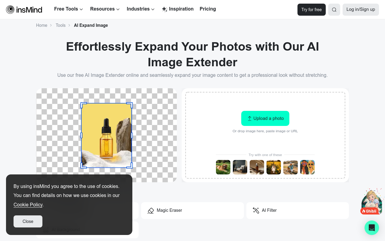 insMind AI Image Expander