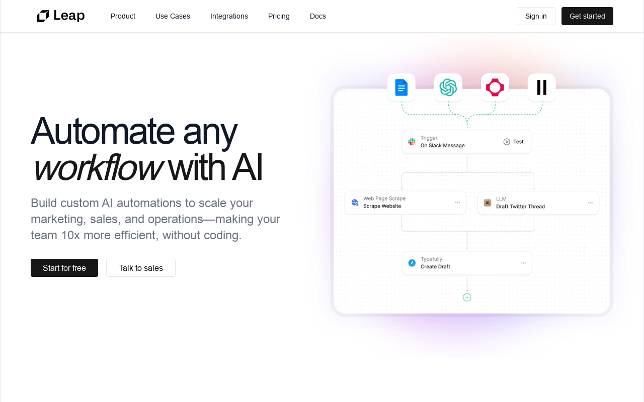 Leap AI SEO