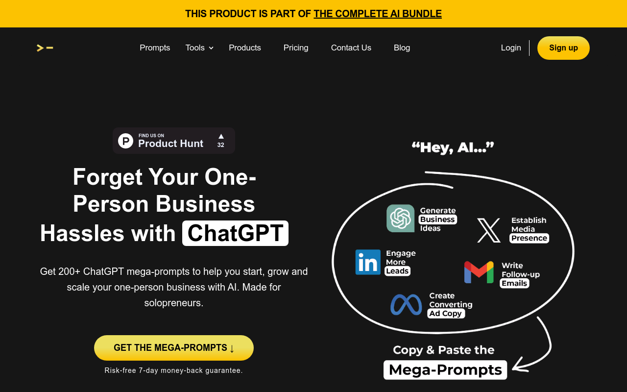 200+ ChatGPT Mega-Prompts for Solopreneurs