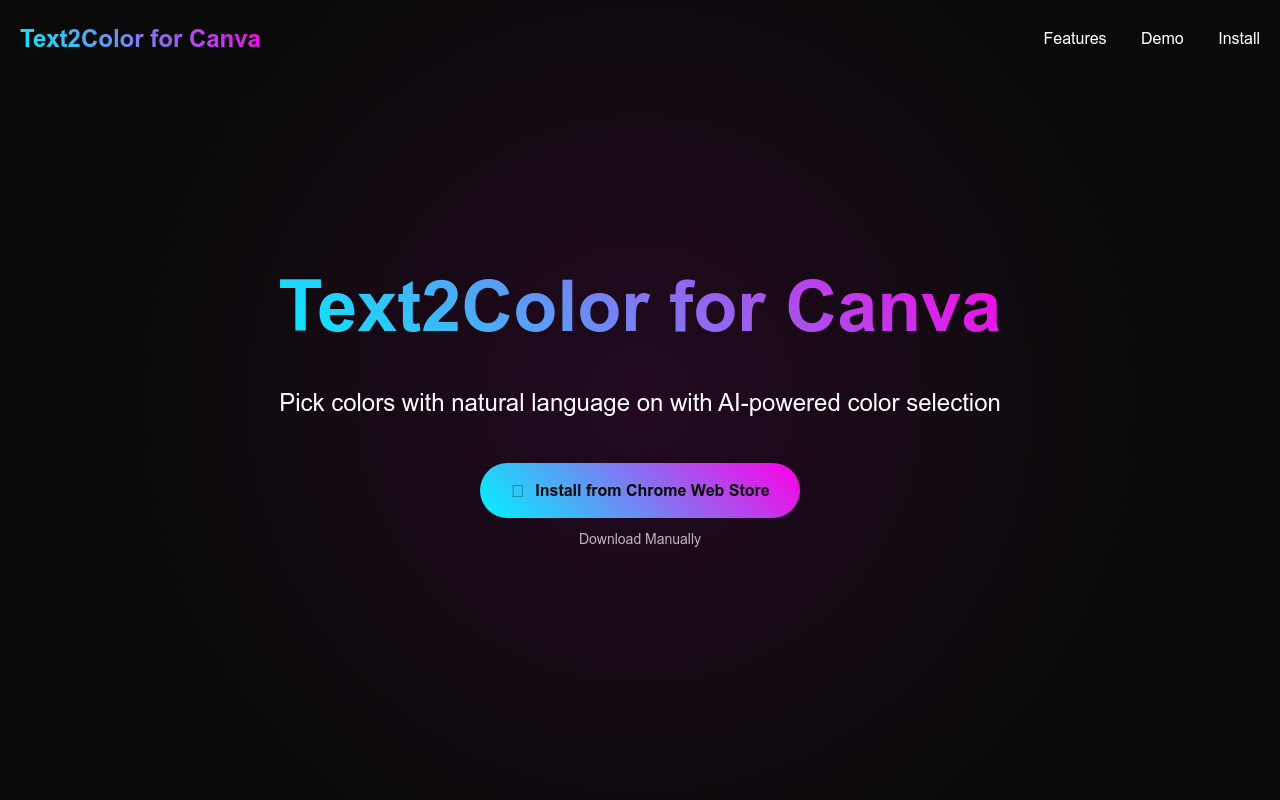 Text2Color for Canva