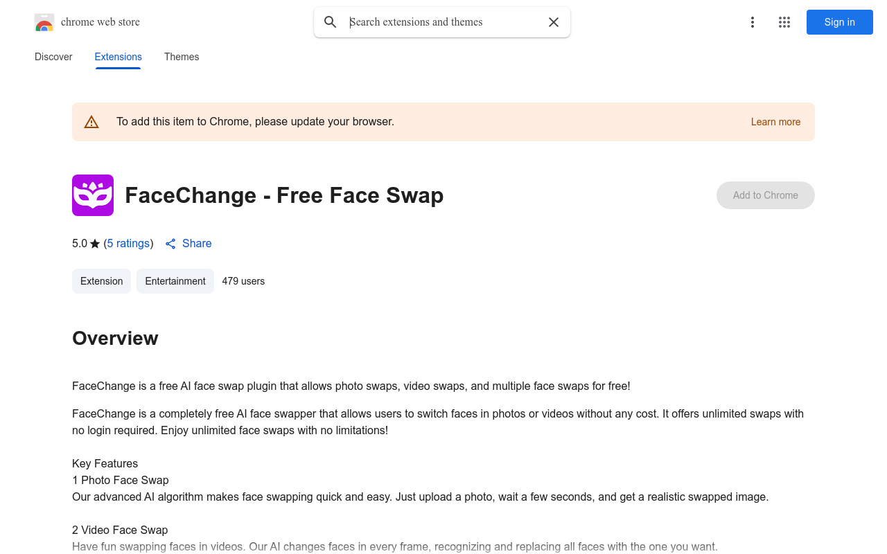 FaceChange - Free Face Swap