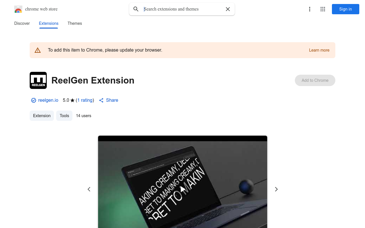 ReelGen Extension