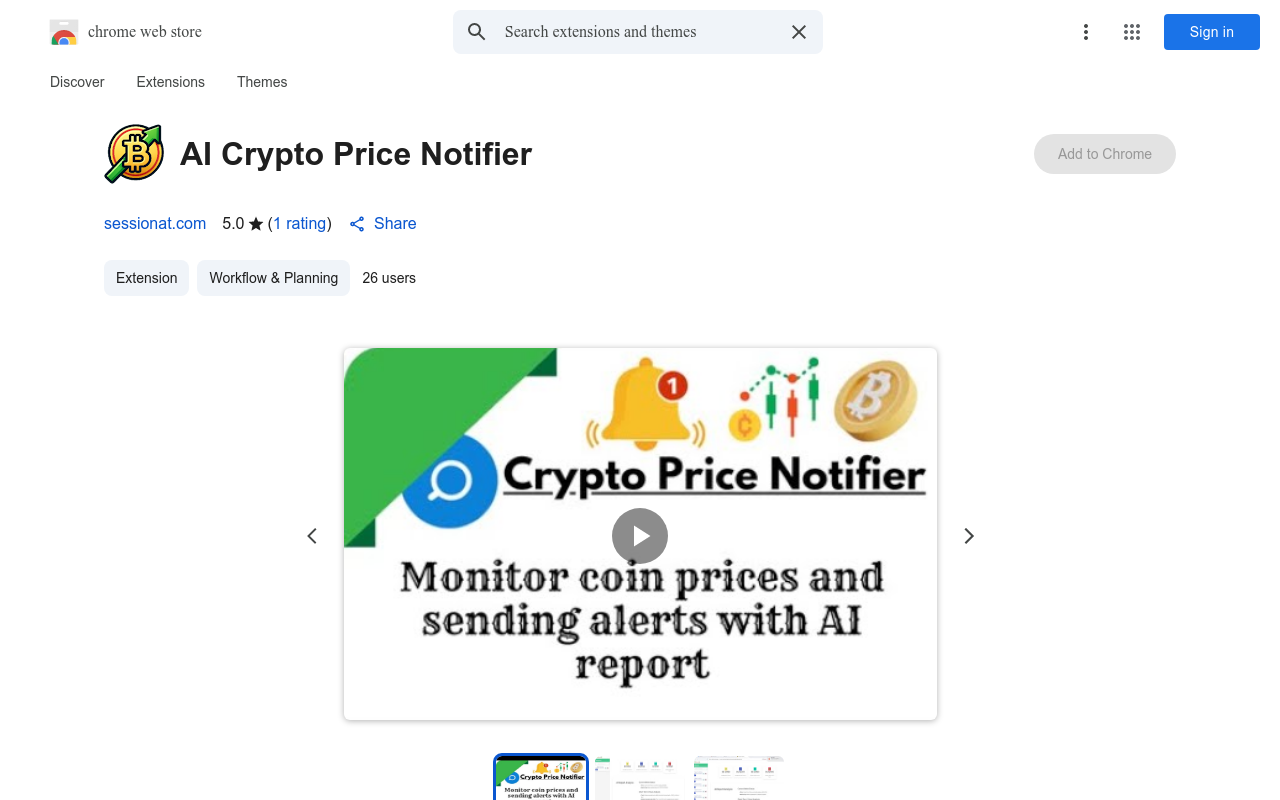 AI Crypto Price Notifier