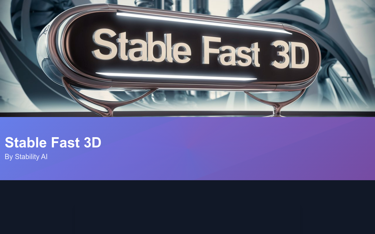 Stable Fast 3D(SF3D)
