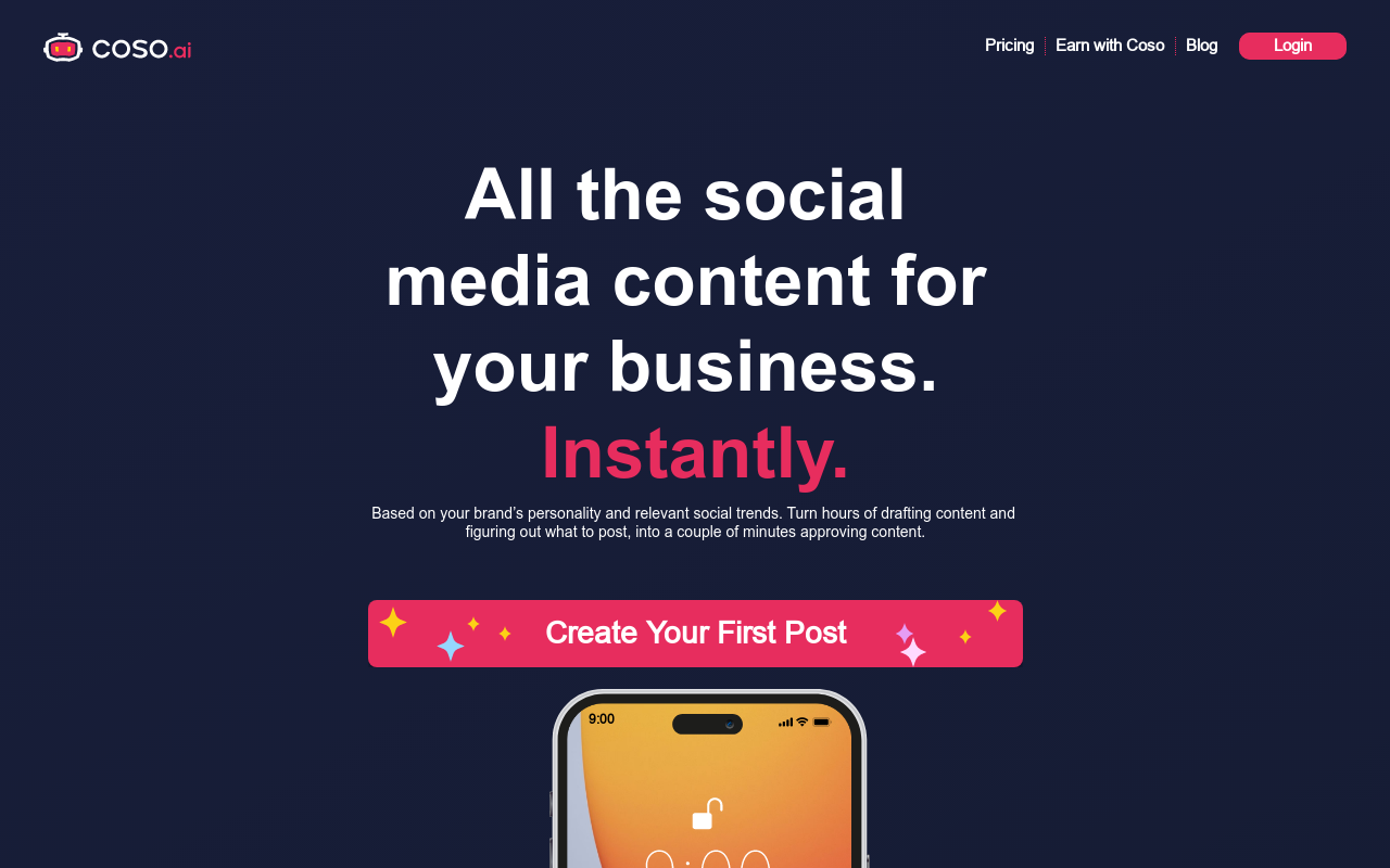 Coso.ai - Your Social Media Co-Pilot