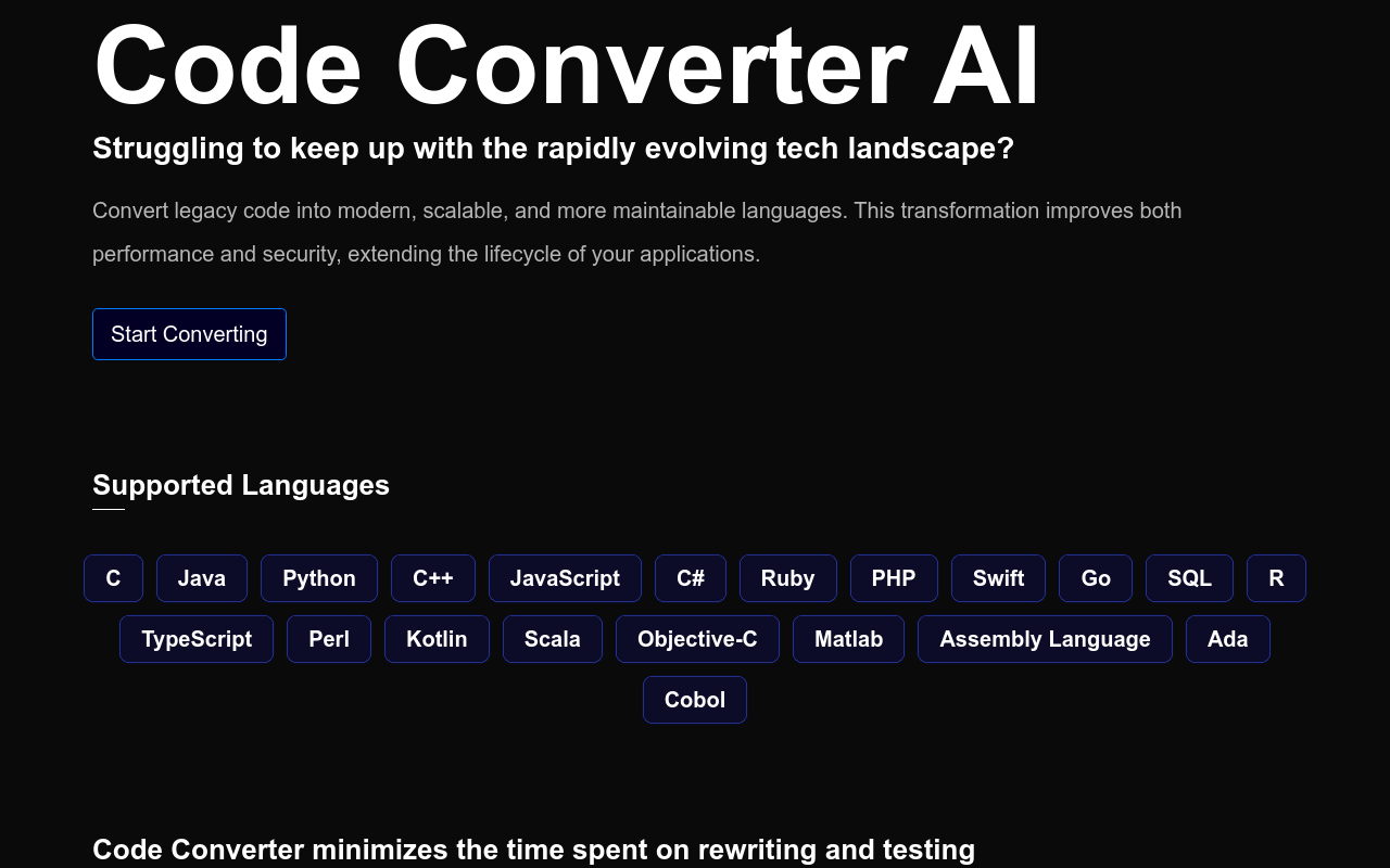 Converter - next-gen code migration