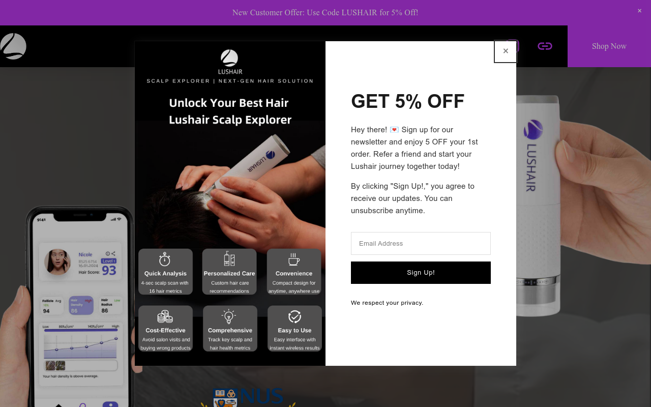 Lushair Scalp Explorer