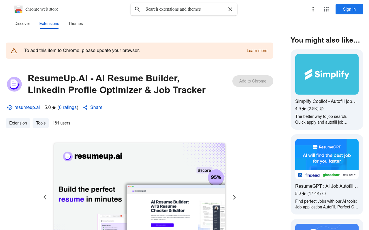 ResumeUp: Free Resume Builder & Resume Checker