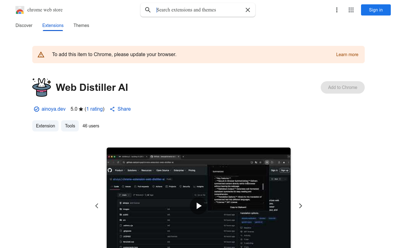 Web Distiller AI
