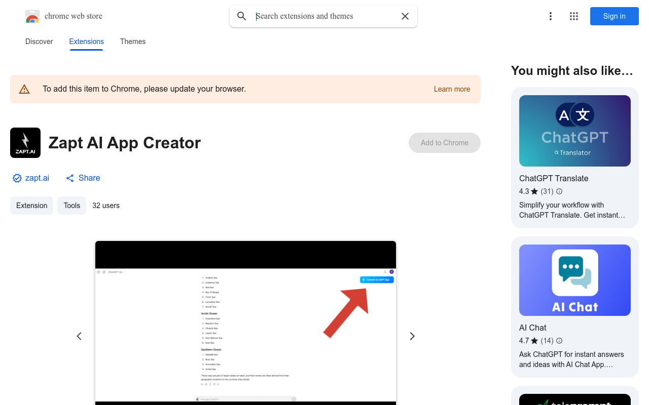 Zapt AI App Creator
