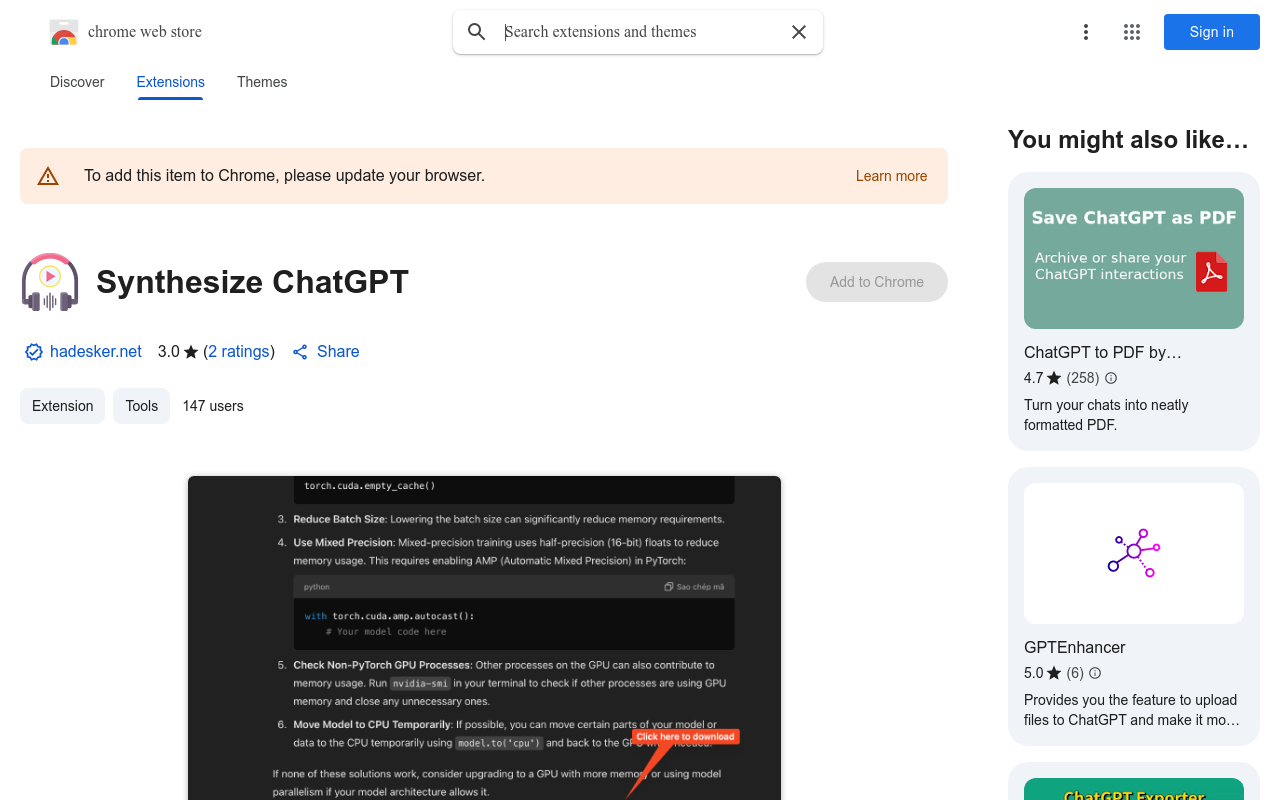 Synthesize ChatGPT
